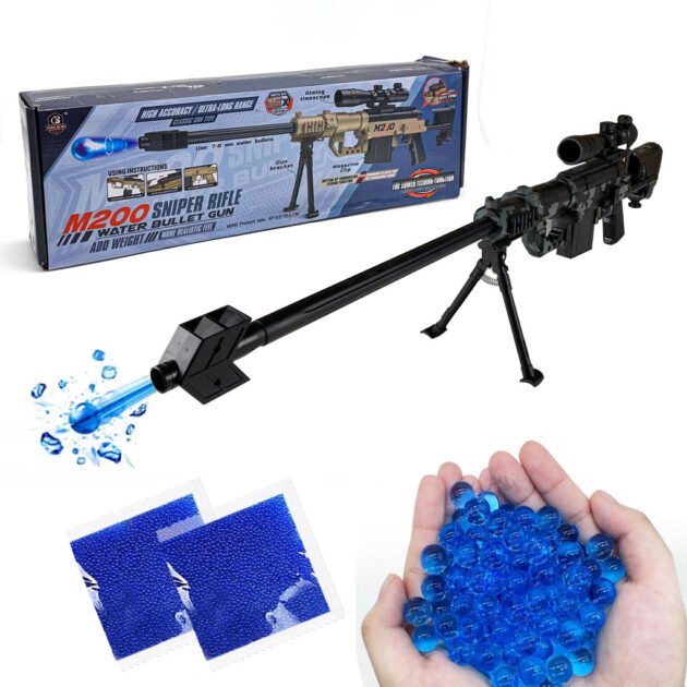 Jouet Pistolet à billes de gel Automatique M200 Sniper Rifle – لعبة قاذف الكرات الكريستالية