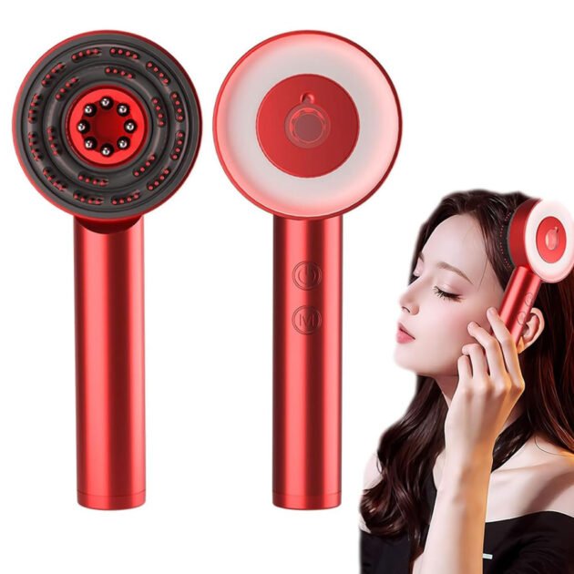 Brosse de massage électrique et applicateur d’huile pour cuir chevelu – فرشاة العناية بفروة الرأس