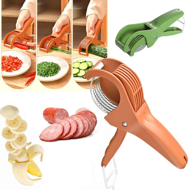 Coupe fruits et légumes en acier inoxydable multifonction facile à utiliser – قطاعة خضر وفواكه يدوية