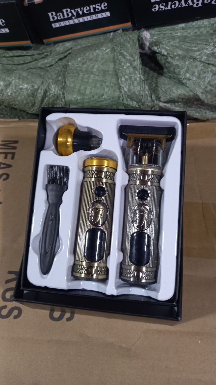 Ensemble de rasoir électrique pour hommes, tondeuse pour barbe et nez, chargeur USB, avec écran LCD - الصورة 4