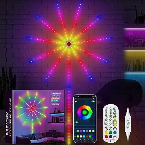 feux d’artifice App Smart Control IC Led RGB Light décoration de la maison