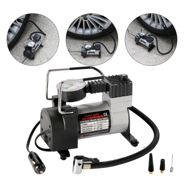 Air Compresseur et Gonfleur de pneu DC 12V prise allume ci-gare