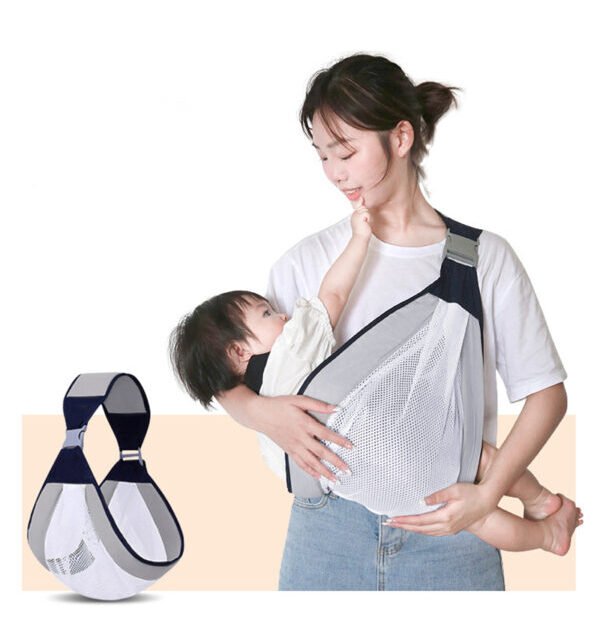 Écharpe à double usage pour nouveau-né 0-36M en tissu maillé