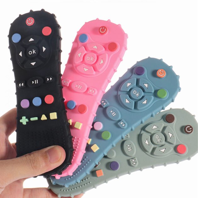 Anneau de dentition en Silicone en forme de télécommande - عضاضة اطفال من سيليكون على شكل جهاز تحكم