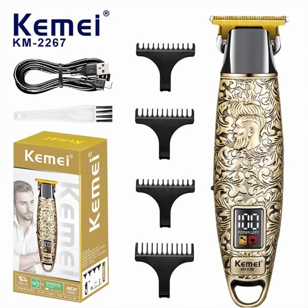 Kemei Tondeuse À Cheveux Professionnelle En Métal Km-2267