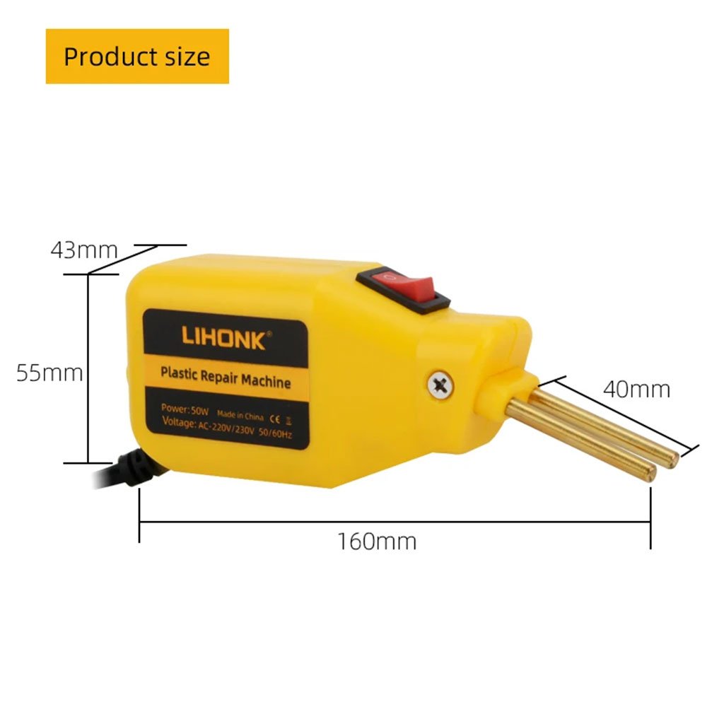 Mini Soudeuse de Plastique Parechoc 50W avec 200 agrafes inclus – جهاز تلحيم البلاستيك - الصورة 5