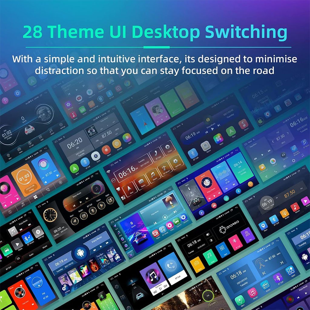 شاشة سيارة تعمل بنظام أندرويد مقاس 10.1 بوصة متوافقة - الصورة 4