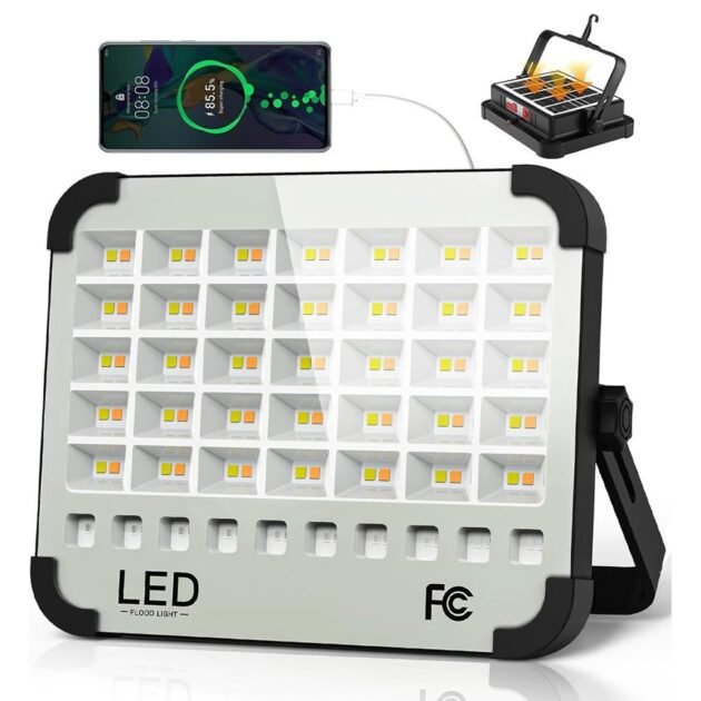 مصباح شمسي قابل لإعادة الشحن بقدرة 300 واط