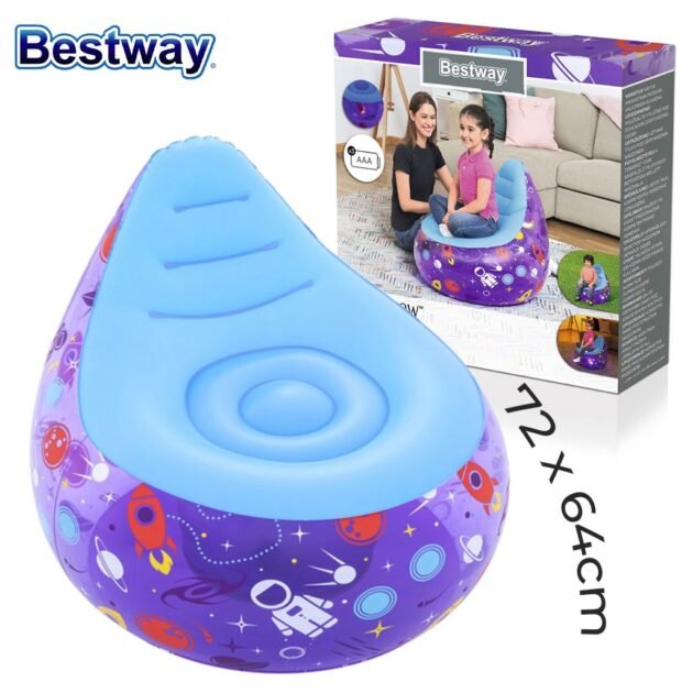 كرسي بيست واي كوسموس القابل للنفخ بإضاءة