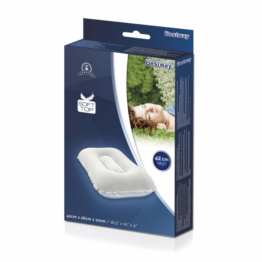 Oreiller Gonflable Confortable de Camping et Voyage Bestway 67121 - الصورة 2