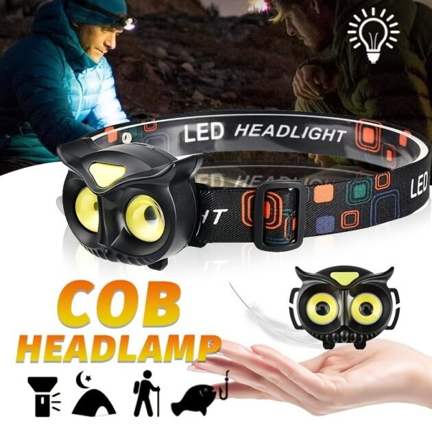 مصباح رأس قابل لإعادة الشحن