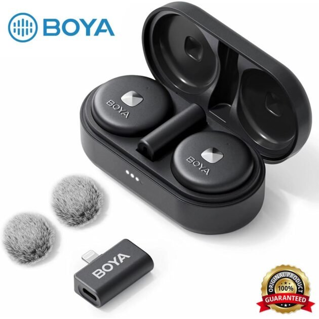 ميكروفون لاسلكي صغير من بويا أوميكو لأجهزة آيفون من