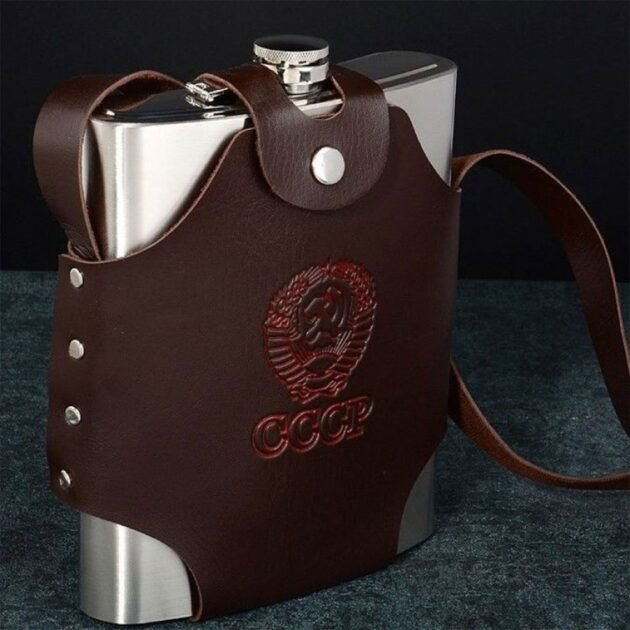 قارورة معدنية محمولة سعة مل مصنوعة من الفولاذ المقاوم