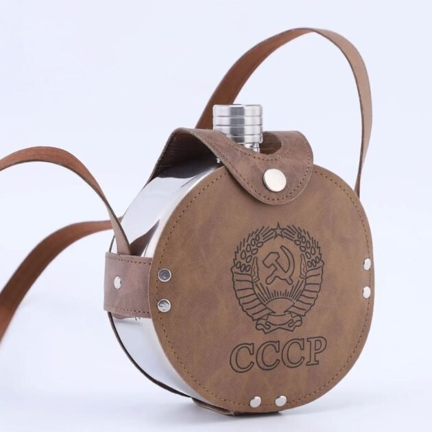 قارورة معدنية محمولة سعة مل مصنوعة من الفولاذ المقاوم