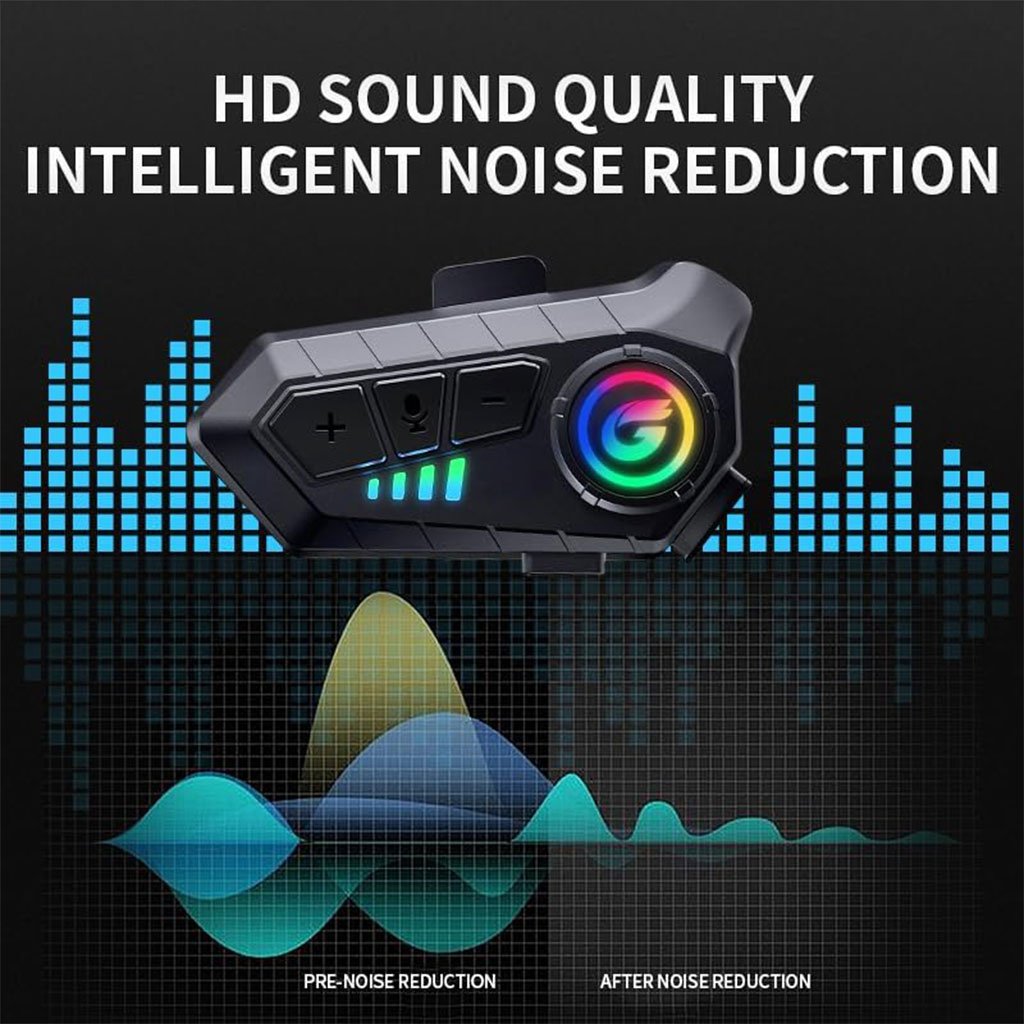 Microphone Casque Moto Sans Fil CL8 Bluetooth 5.3 avec Réduction Intelligente du Bruit – ميكروفون لاسلكي لسائقي الدراجات النارية - الصورة 5