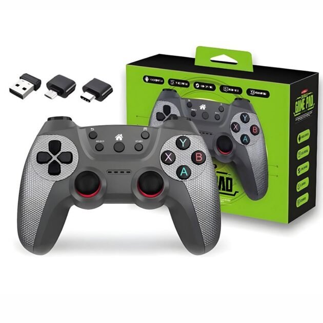 وحدة تحكم ألعاب لاسلكية بتردد 2.4 جيجا هرتز متوافقة