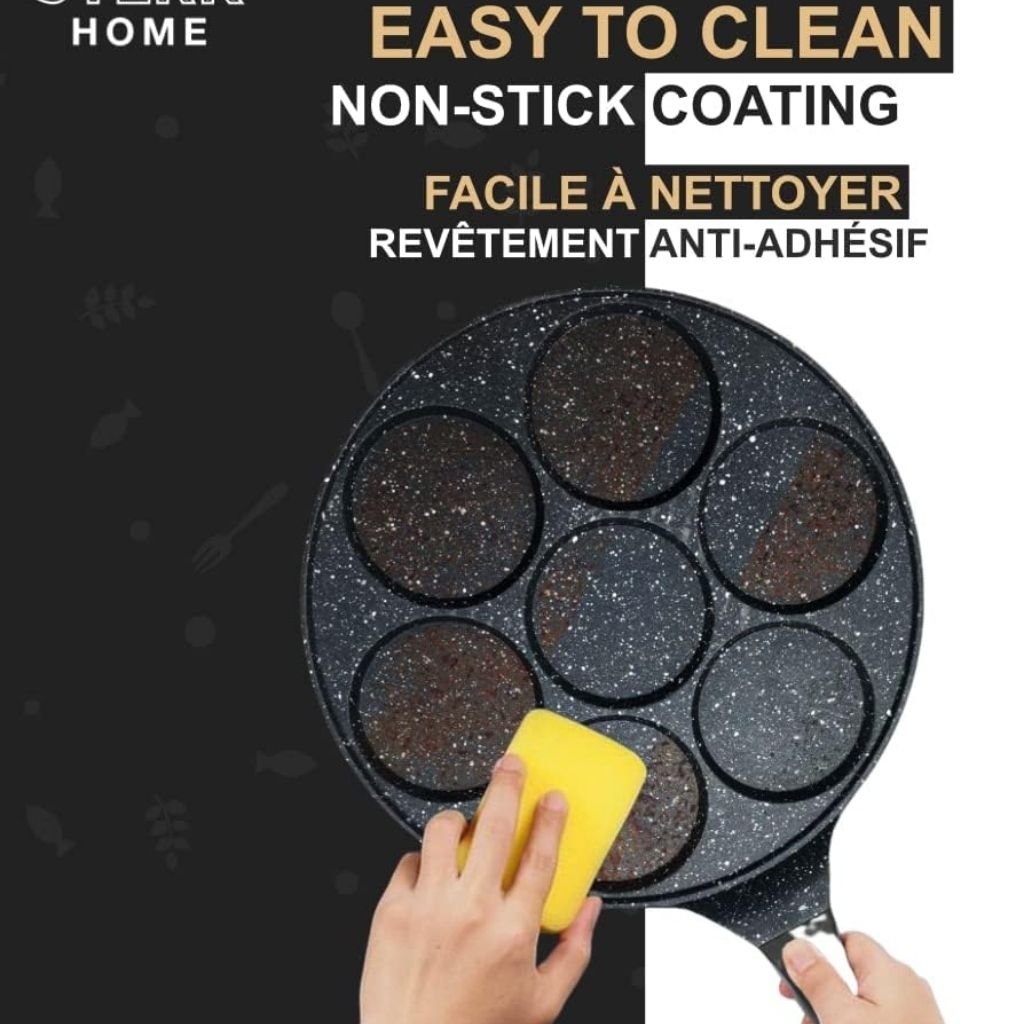 Poêle Antiadhésive 7 Moules – مقلاة غير لاصقة بسبعة قوالب - الصورة 7