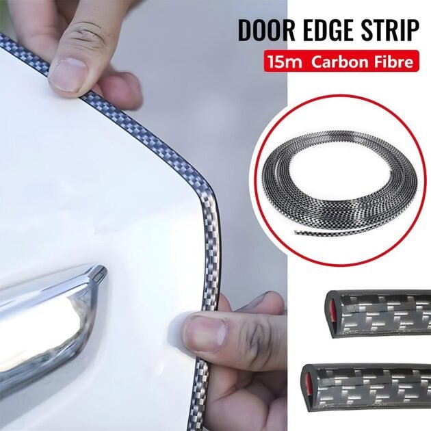 شريط حماية حواف أبواب السيارات بطول 15 مترًا وديكور