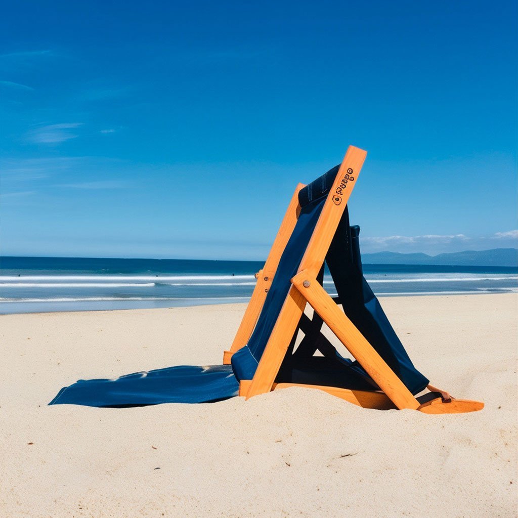 كرسي شاطئ قابل للتعديل بثلاثة أوضاع وجيب خلفي - الصورة 3