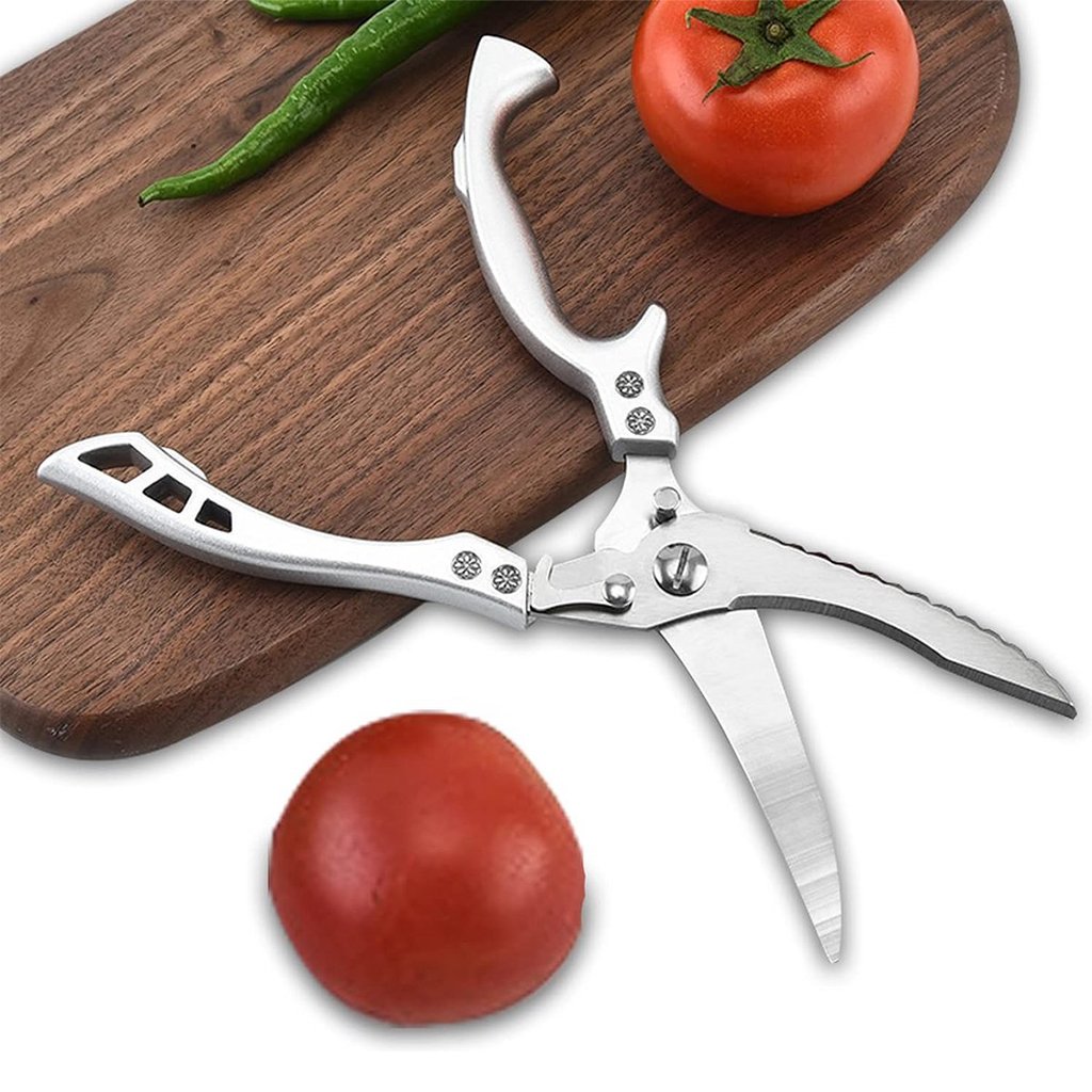 Ciseaux de cuisine en acier inoxydable avec manche en aluminium – مقص تقطيع اللحوم - الصورة 5