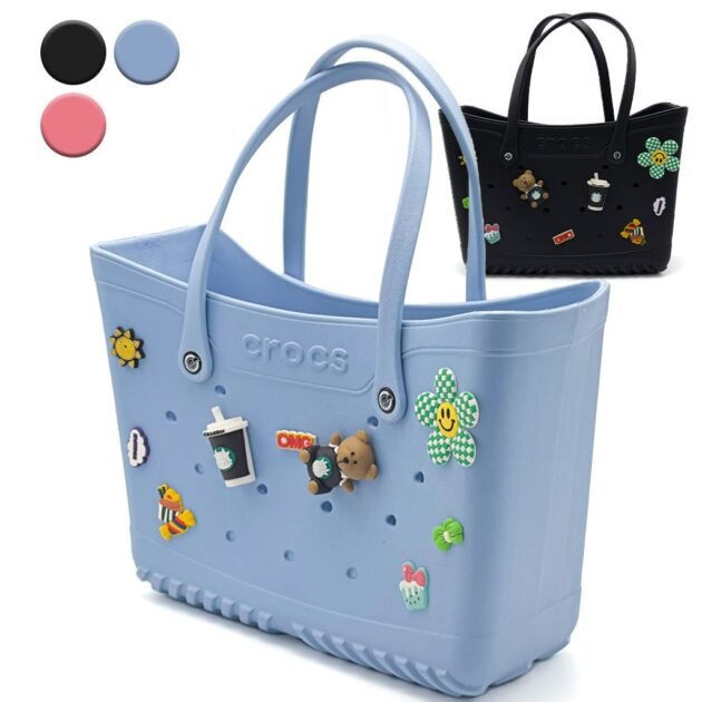 حقيبة كروكس النسائية المقاومة للماء للشاطئ