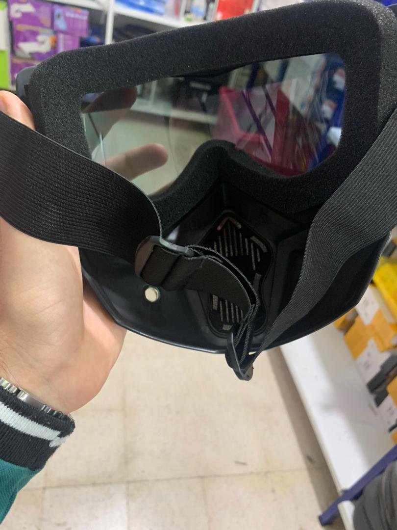 PACK Casque Moto avec Lunettes Amovibles + Gants Anti-dérapants avec conception d’amortissement - الصورة 2