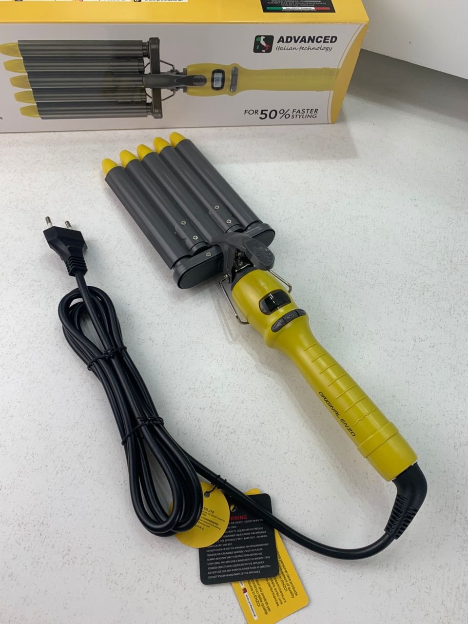 Enzo Fer à Friser Professionel en Céramique à 5 Barils – مجعد شعر أصلي من إينزو - الصورة 2
