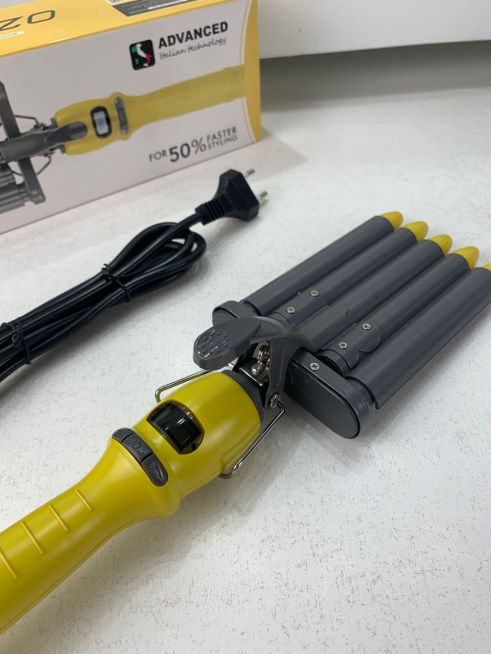 Enzo Fer à Friser Professionel en Céramique à 5 Barils – مجعد شعر أصلي من إينزو - الصورة 4
