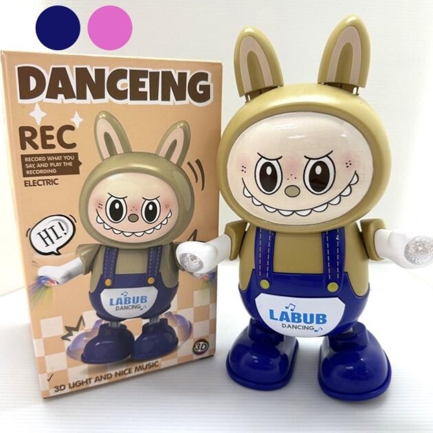 لعبة لابوبو الراقصة والمغنية مع جهاز عرض الصوت والضوء