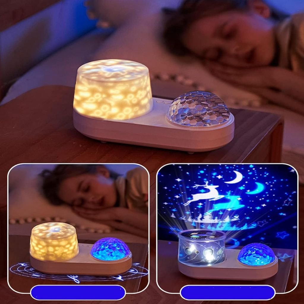 Projecteur de ciel étoilé pour enfants 2en1 - جهاز عرض ضوء ليلي بتصميم سماء النجوم للاطفال - الصورة 6