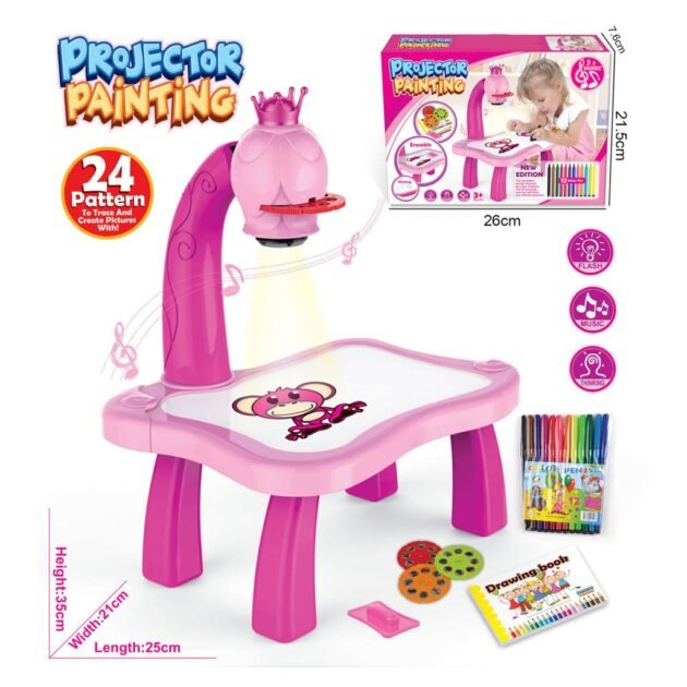 طاولة رسم مزودة بجهاز عرض