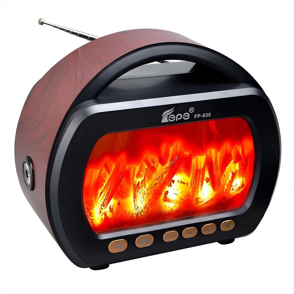 Haut Parleur Bluetooth sans fil Motif Flamme Style Rétro FP-535 – مكبر صوت بلوتوث - الصورة 6