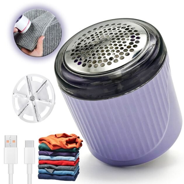 مزيل الوبر الصغير القابل لإعادة الشحن للملابس