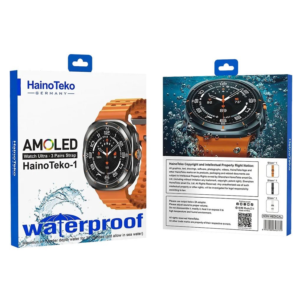 ساعة هاينو تيكو 1 الذكية بشاشة و3 أحزمة مدمجة - الصورة 4