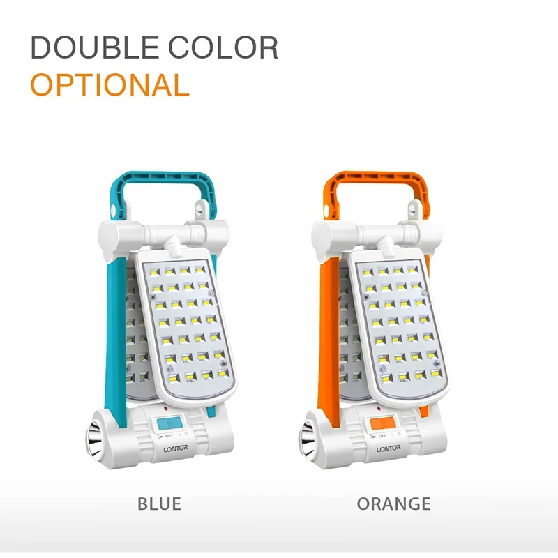 مصباح تخييم قابل لإعادة الشحن من لونتور مزود بمنفذ - الصورة 5