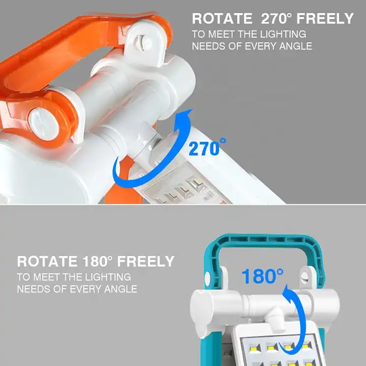 مصباح تخييم قابل لإعادة الشحن من لونتور مزود بمنفذ - الصورة 3