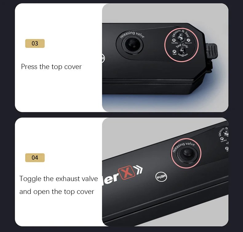 Scelleuse Sac Plastique Alimentaire pour le stockage avec 10 sac gratuit - الصورة 2