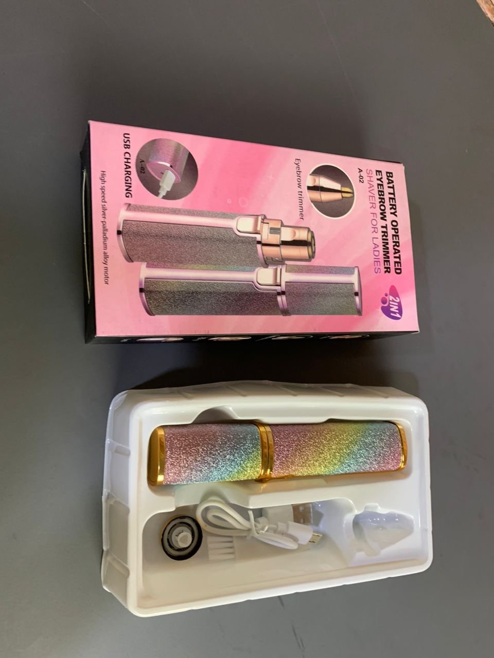 Rasoir électrique 2 en 1 pour femmes Rechargeable épilateur Facial sans douleur - الصورة 2