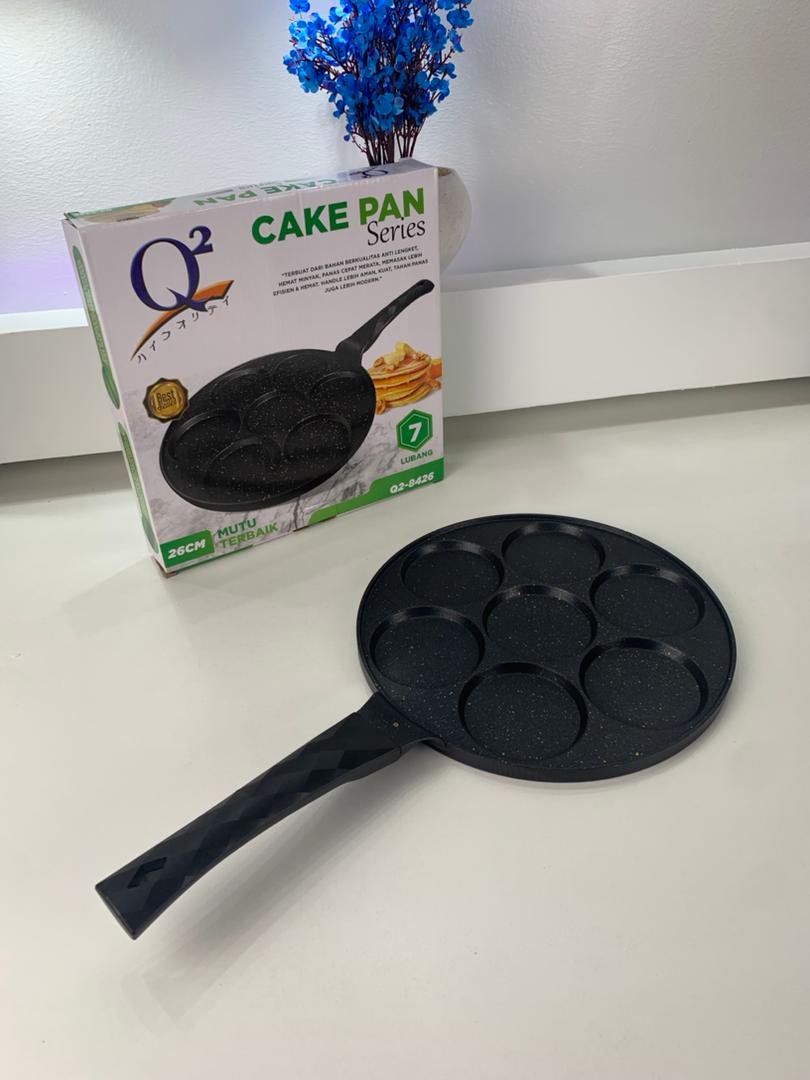 Poêle Antiadhésive 7 Moules – مقلاة غير لاصقة بسبعة قوالب - الصورة 3