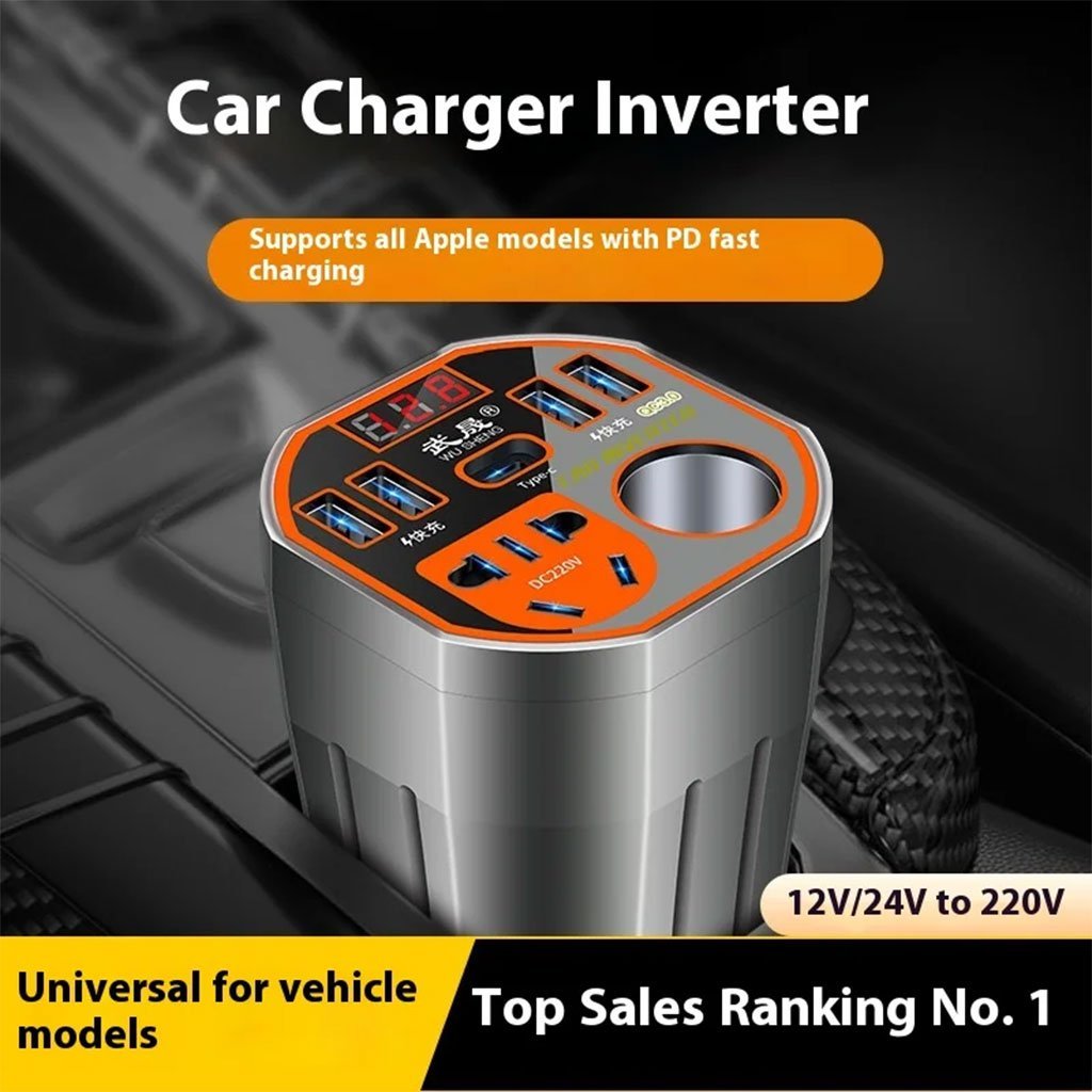 محول طاقة سريع الشحن للسيارة من 12 فولت/24 فولت - الصورة 6