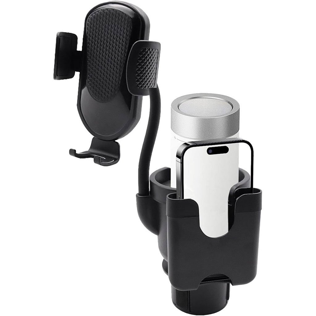 حامل هاتف للسيارة مع حامل أكواب دوار 360 درجة - الصورة 7