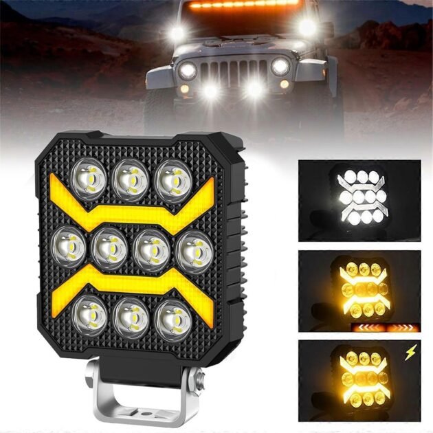 مصباح ضباب واحد بخمسة أوضاع إضاءة