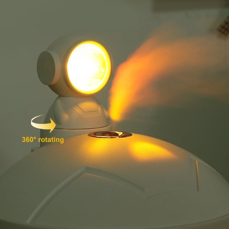 مصباح غروب الشمس على شكل رائد فضاء وجهاز ترطيب - الصورة 4