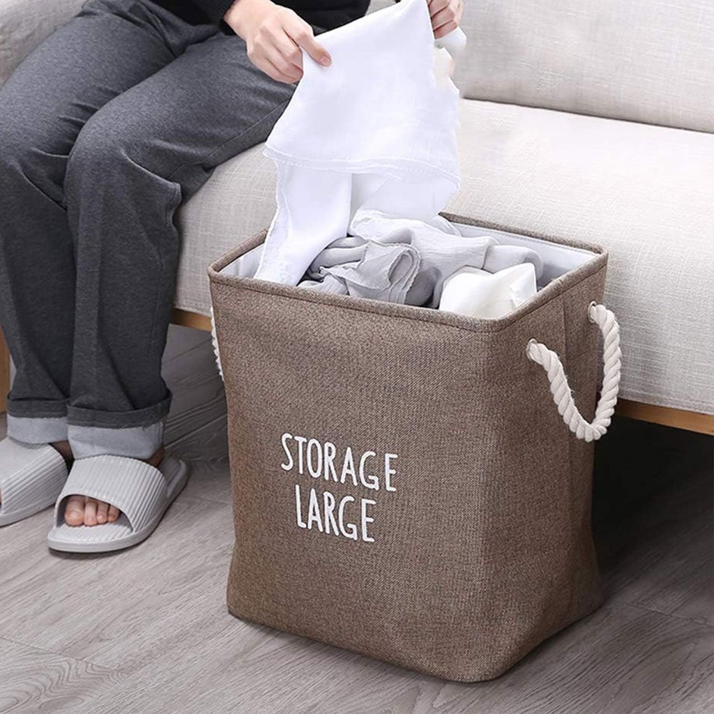 سلة ملابس متينة وذات سعة كبيرة