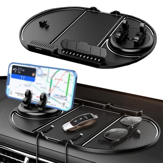 سجادة هاتف للسيارة 6 في 1 مانعة للانزلاق مع