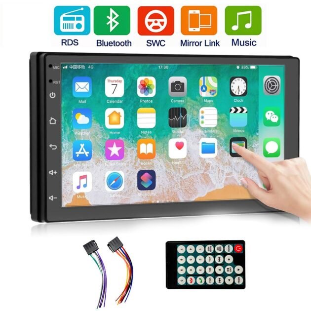 مشغل أقراص و وراديو سيارة بلوتوث بشاشة لمس 7