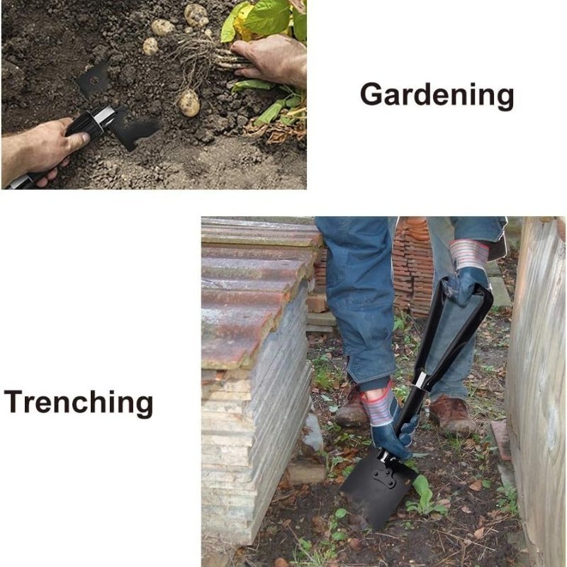 مجرفة الاستخدامات قابلة للطي مع حقيبة تخزين - الصورة 4