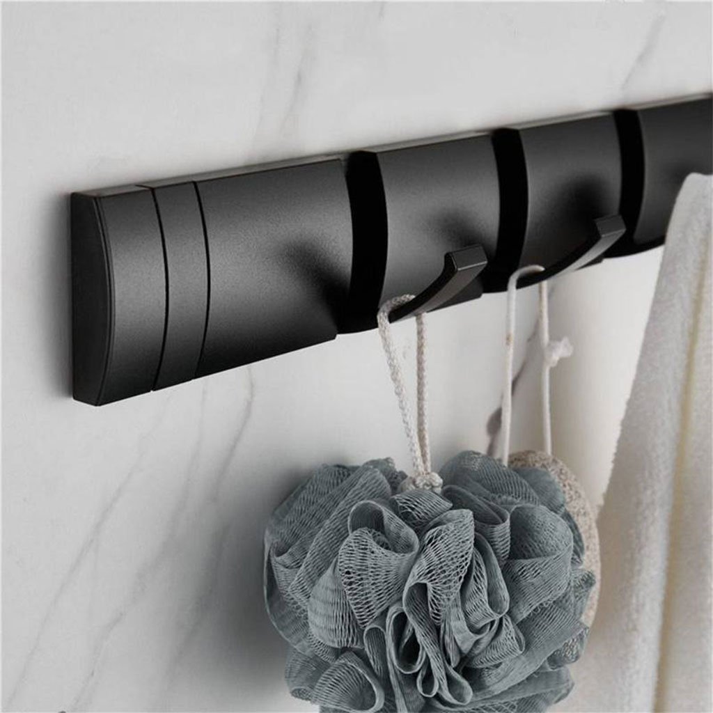 علاقة ملابس معدنية مثبتة على الحائط مزودة ب 6 - الصورة 4