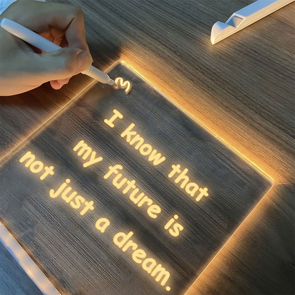 Tableau à Dessin LED coloré avec 4 stylos 30x20cm – لوحة مضيئة للرسم والتلوين - الصورة 6