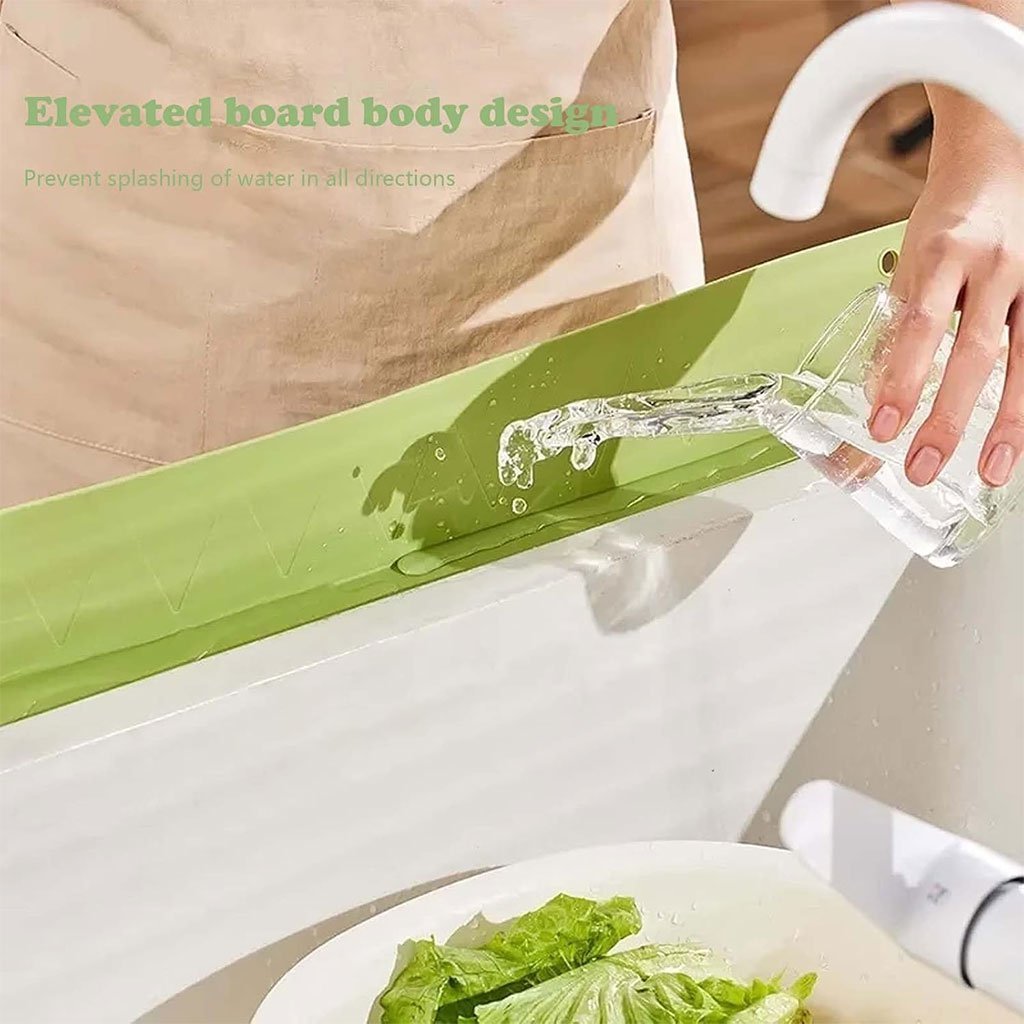 مجموعة سجادات تصريف حوض المطبخ مع واقي رذاذ من - الصورة 3